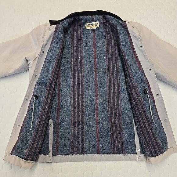 Vtg Saddlesmith Outfitters Mens Western Chore Coat Sz L Blanket Lined USA Made - Picture 3 of 8